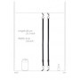 Divaricatore vaginale con morsetti Labia Spreader with Clamps Black