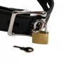 Imbracatura viso con tappo per bocca Open Mouth Gag Head Harness with Plug Stopper Black