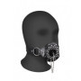 Morso con tappo Open Mouth Gag with Plug Stopper Black