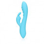 Vibratore vaginale Ribbed Ultra Soft Silicone Rabbit Vibrator Glacial Blue