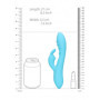 Vibratore vaginale Ribbed Ultra Soft Silicone Rabbit Vibrator Glacial Blue