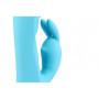Vibratore vaginale Ribbed Ultra Soft Silicone Rabbit Vibrator Glacial Blue