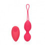 Palline vaginali vibranti Vibrating Egg with Remote Control Strawberry Red