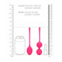 Plline vaginali 2 Piece Thumping Kegel Ball Set Wild Strawberry
