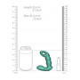 Vibratore anale per prostata Beaded Vibrating Prostate Massager with Remote Control Metallic Green
