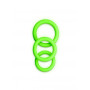 Kit anello fallico miglior erezione pene 3 pcs Cock Ring Set Glow in the Dark Neon Green