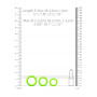 Kit anello fallico miglior erezione pene 3 pcs Cock Ring Set Glow in the Dark Neon Green