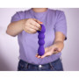 Plug anale vibrante Teardrop Shaped Anal Vibrator Clear Purple