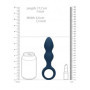 Plug anale Teardrop Shaped Anal Plug Large Baltic Blue