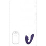 Vibratore vaginale Yuki Dual Motor G-Spot Vibrator with Massaging Beads Purple