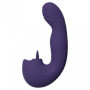Vibratore vaginale Yumi Triple Motor G-Spot Finger Motion Vibrator and Flickering Tongue Stimulator Purple