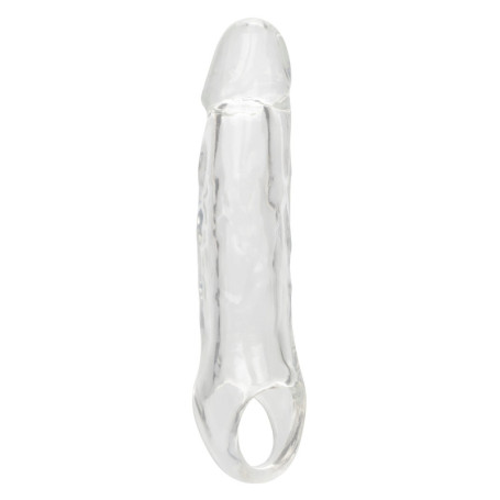 Guaina fallica con anello con anello per testicoli Clear Extension 5.5 In