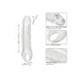 Guaina fallica con anello con anello per testicoli Clear Extension 5.5 In