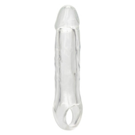 Guaina fallica con anello per testicoli Clear Extension 6.5 In