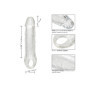 Guaina fallica con anello per testicoli Clear Extension 7.5 In