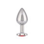 Plug anale con pietra Jewel Large Ruby Heart Plug
