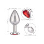 Plug anale con pietra Jewel Large Ruby Heart Plug