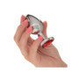 Plug anale con pietra Jewel Large Ruby Heart Plug