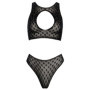 Completo intimo reggiseno perizoma con strass Set