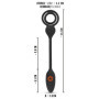 Vibratore anale Cock and Ball Ring with a RC Butt Plug