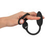 Vibratore anale Cock and Ball Ring with a RC Butt Plug