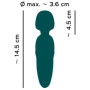 Stimolatore Vaginale Petite wand verde