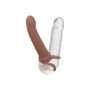 vibratore rechargeable ribbed dual penetrator