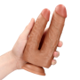Double Trouble Dildo 5"/6" - 12,7/15,2 cm - Tan