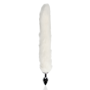 Fox Tail with Metal Butt Plug - White