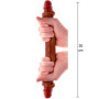 Dildo doppio realistico in silicone ToyJoy 35 cm