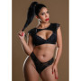 Set erotico reggiseno e perizoma in pizzo intimo sexy Draing Intimates