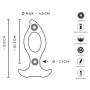Vibratore Anale con buco
