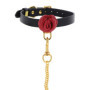 Collare con guinzaio costrittivo bdsm Wild Roses Taboom