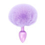 Plug in metallo liscio con coda Bunnytail Toyjoy