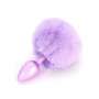 Plug in metallo liscio con coda Bunnytail Toyjoy