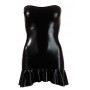 Sexy mini abito similpelle Tube Dress Wetlook