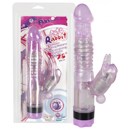 vibratore rabbit stimolatore clitoride pink auto rabbit