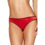 Slip Brasil red panty acent con fiocco nero