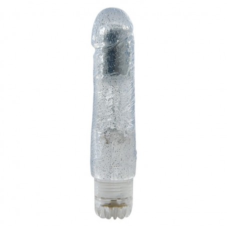 Vibratore jelly jammy glitter clear shini