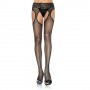 COLLANT APERTO PLUS SIZE  HOSIERY SHEER LACE BLACK