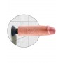 Vibratore Realistico King Cock 10 vibrating con ventosa clear