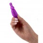 Vibratore neon rabbit luv purple touch