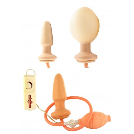 Vibratore Plug anale gonfiabile expandable
