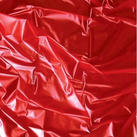 TELO COPRILETTO IN LATEX ROSSO SEXMAX WETGAMS cm 180X220