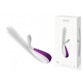 Vibratore Rabbit Ovo K5 White Violet