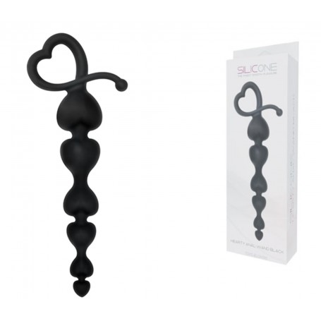 FALLO dildo anal ANALE HEARTY ANAL WAND SILICONE Black