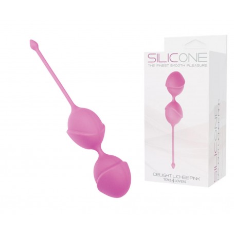 PALLINE DELIGHT PUSSY LICHEE SILICONE PINK