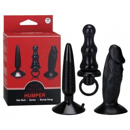 Tris Falli vibratore anali plug anal humper kit set