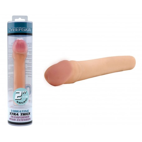 GUAINA FALLICA VIBRANTE CYBERSKIN clear cyberskin 2