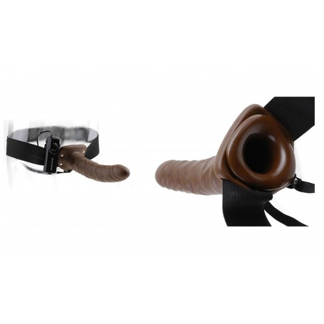 Vibratore strap-on indossabile cavo fetish fantasy 8 vibrating hollow strap-on